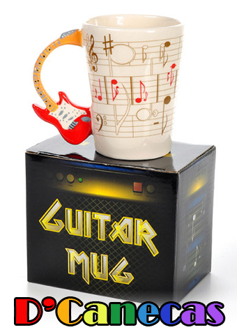 CANECA PORCELANA – ALÇA DE GUITARRA